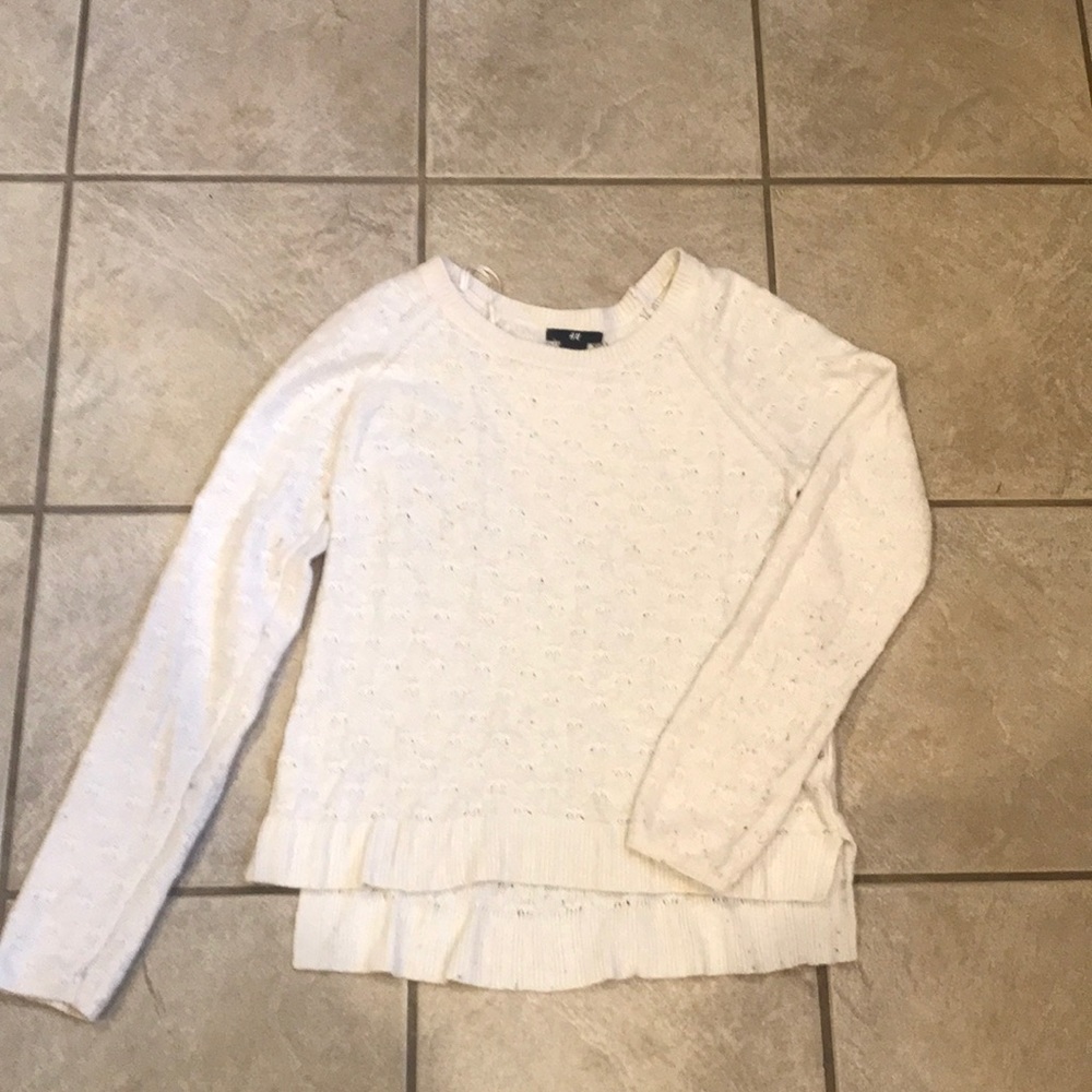 White H&M sweater size Medium